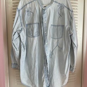 J. Jill Denim Light Denim Blouse